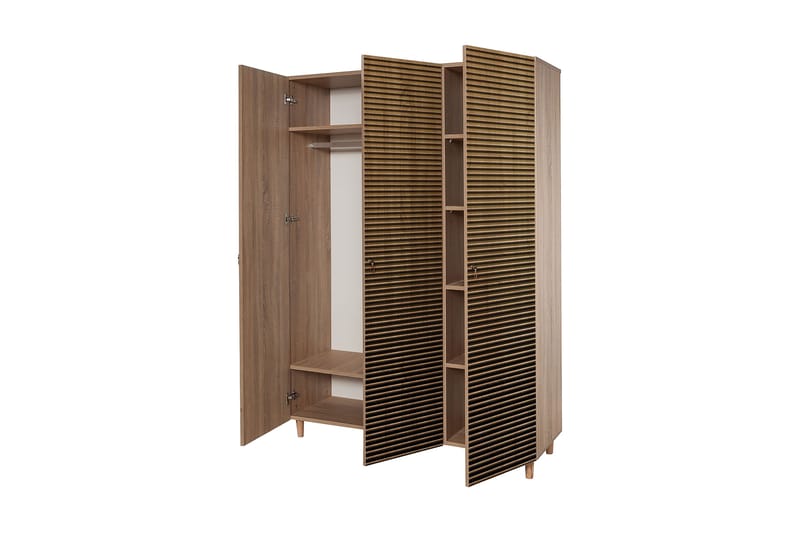 Brokind Garderobe 135 cm - Brun/Eik - Oppbevaring - Klesoppbevaring - Garderober & garderobesystem
