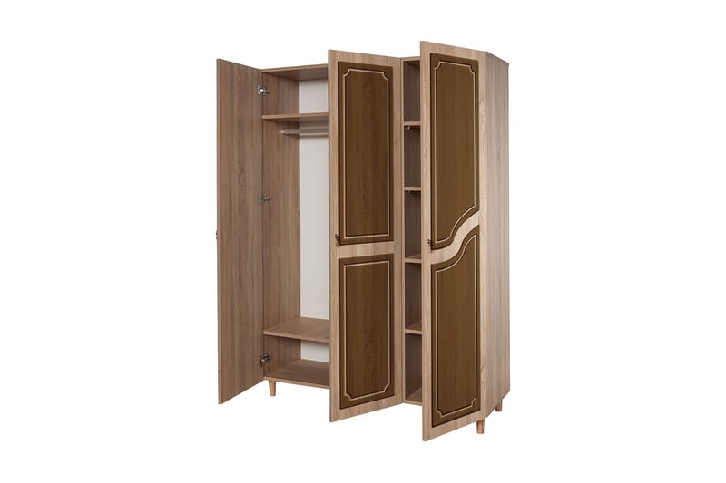 Brokind Garderobe 135 cm - Brun/Oransje - Oppbevaring - Klesoppbevaring - Garderober & garderobesystem