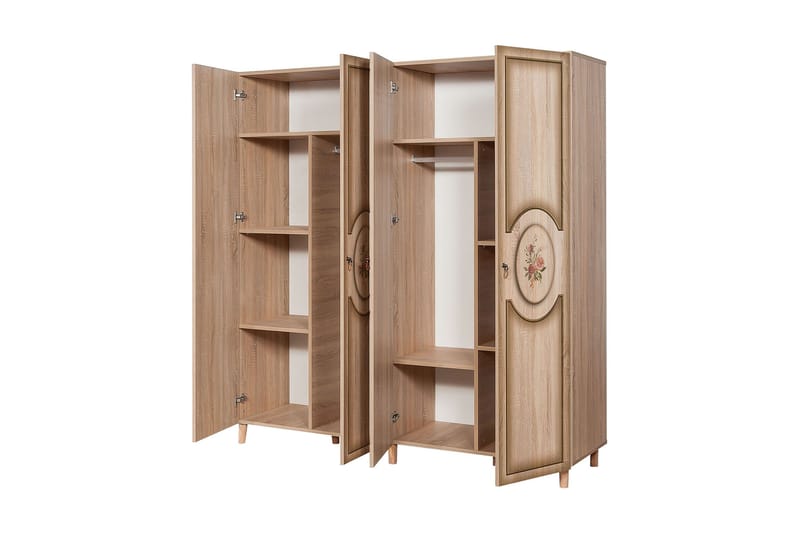 Brokind Garderobe 180 cm - Brun - Oppbevaring - Klesoppbevaring - Garderober & garderobesystem