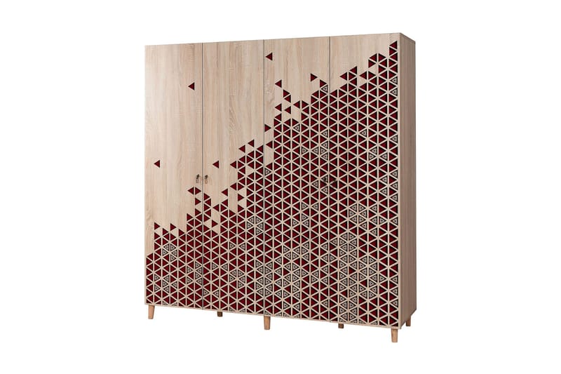 Brokind Garderobe 180 cm, Brun