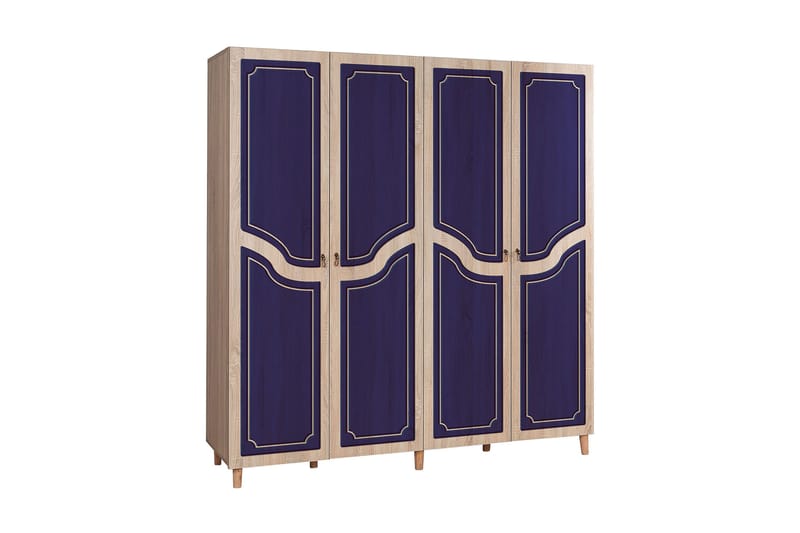 Brokind Garderobe 180 cm - Brun/Lilla - Oppbevaring - Klesoppbevaring - Garderober & garderobesystem