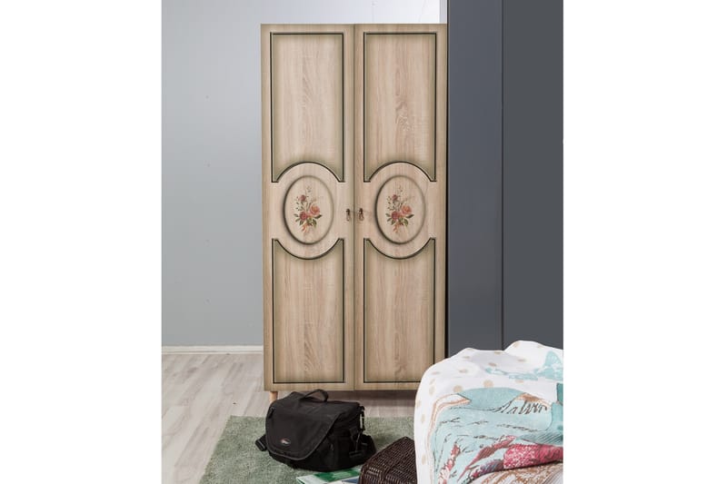 Brokind Garderobe 90 cm - Brun - Oppbevaring - Klesoppbevaring - Garderober & garderobesystem