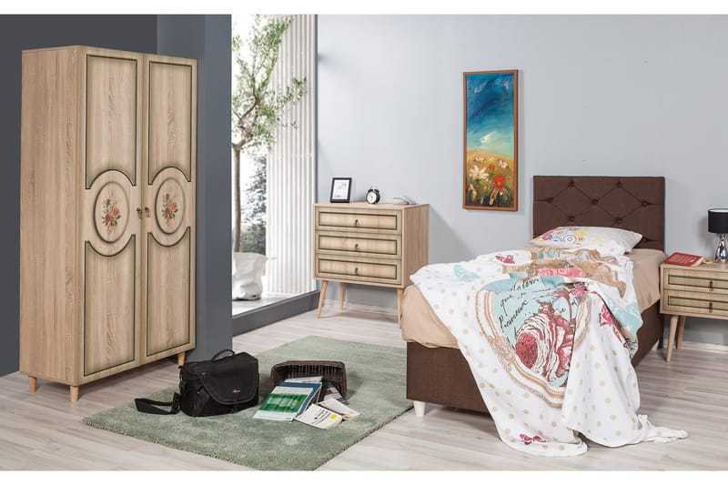 Brokind Garderobe 90 cm - Brun - Oppbevaring - Klesoppbevaring - Garderober & garderobesystem