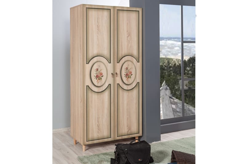 Brokind Garderobe 90 cm - Brun - Oppbevaring - Klesoppbevaring - Garderober & garderobesystem