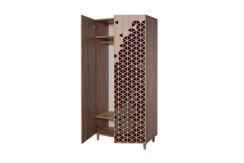 Brokind Garderobe 90 cm - Brun - Oppbevaring - Klesoppbevaring - Garderober & garderobesystem