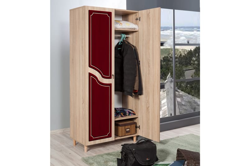 Brokind Garderobe 90 cm - Brun - Oppbevaring - Klesoppbevaring - Garderober & garderobesystem