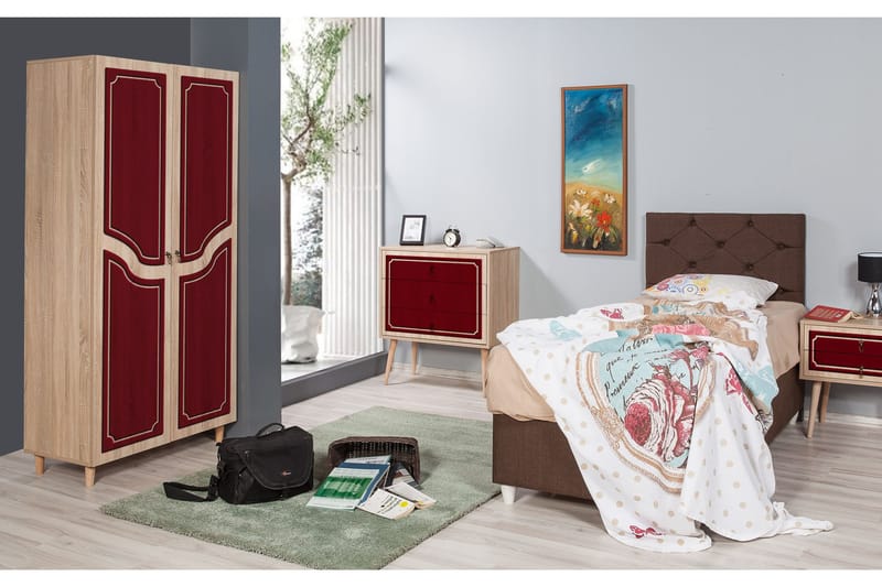Brokind Garderobe 90 cm - Brun - Oppbevaring - Klesoppbevaring - Garderober & garderobesystem