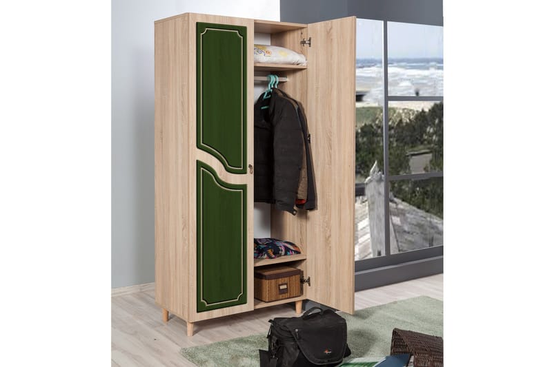 Brokind Garderobe 90 cm - Brun - Oppbevaring - Klesoppbevaring - Garderober & garderobesystem