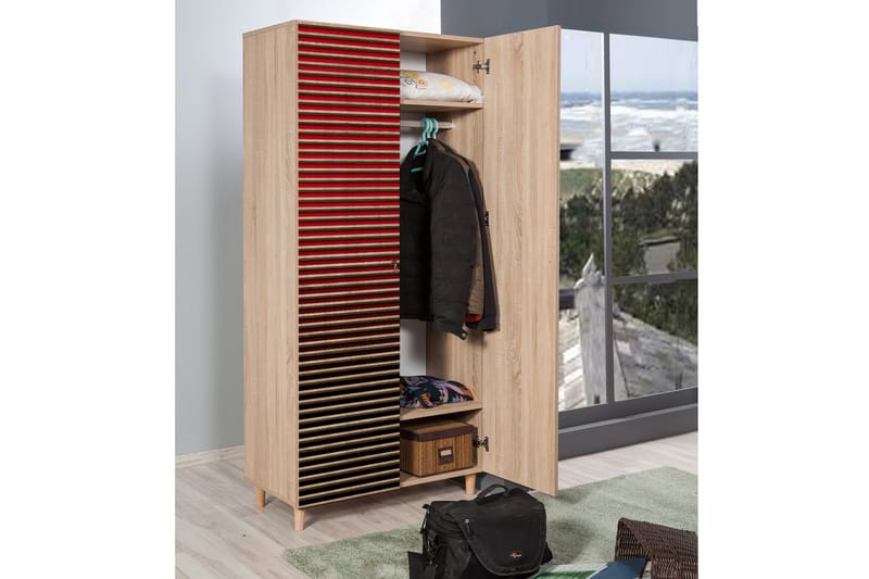 Brokind Garderobe 90 cm - Brun - Oppbevaring - Klesoppbevaring - Garderober & garderobesystem