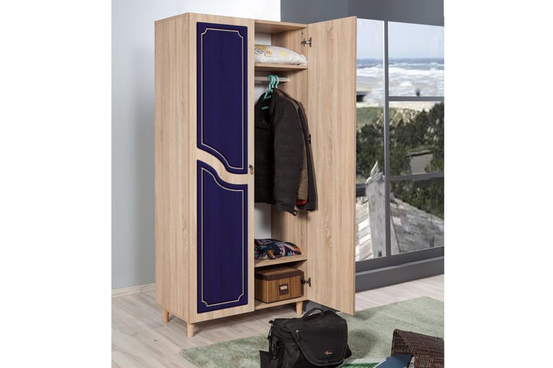 Brokind Garderobe 90 cm - Brun - Oppbevaring - Klesoppbevaring - Garderober & garderobesystem