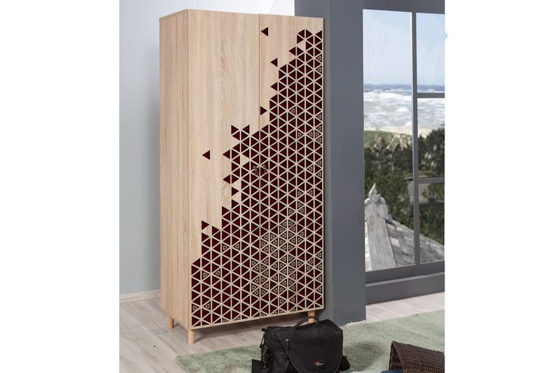 Brokind Garderobe 90 cm - Brun - Oppbevaring - Klesoppbevaring - Garderober & garderobesystem