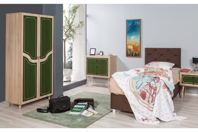 Brokind Garderobe 90 cm - Brun - Oppbevaring - Klesoppbevaring - Garderober & garderobesystem