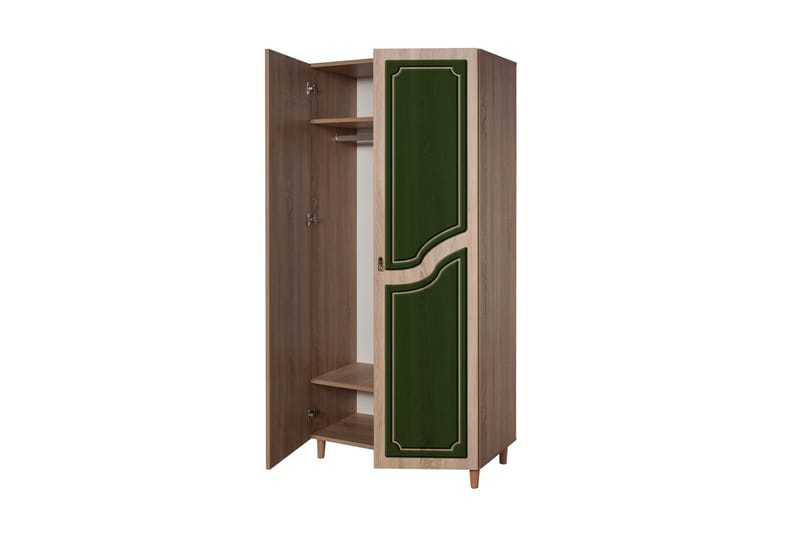 Brokind Garderobe 90 cm - Brun - Oppbevaring - Klesoppbevaring - Garderober & garderobesystem