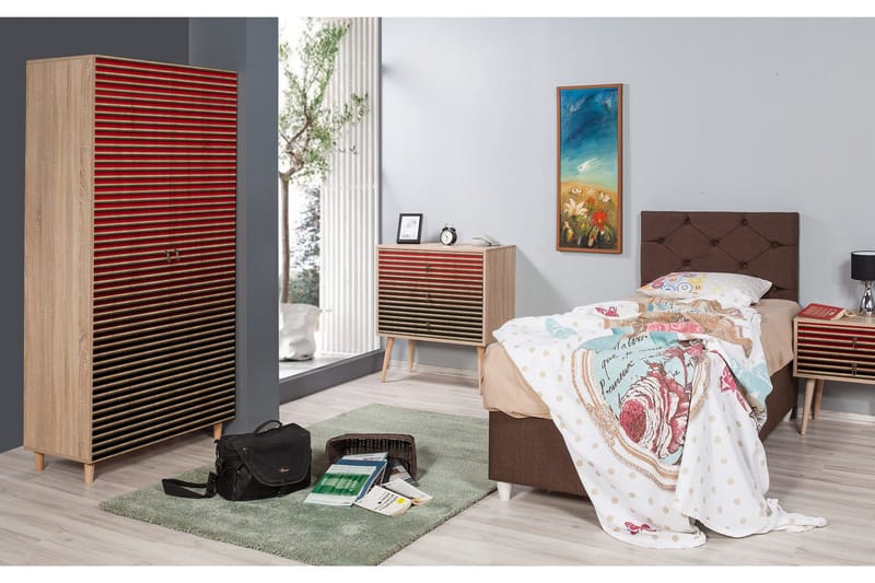 Brokind Garderobe 90 cm - Brun - Oppbevaring - Klesoppbevaring - Garderober & garderobesystem