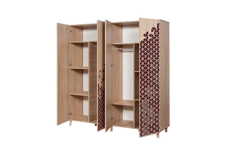 Brokind Garderobeskap 180 cm i Mørkt Tre - Brun - Oppbevaring - Klesoppbevaring - Garderober & garderobesystem