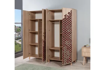 Brokind Garderobeskap 180 cm i Mørkt Tre - Brun - Oppbevaring - Klesoppbevaring - Garderober & garderobesystem