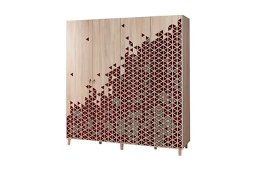 Brokind Garderobeskap 180 cm i Mørkt Tre - Brun - Oppbevaring - Klesoppbevaring - Garderober & garderobesystem