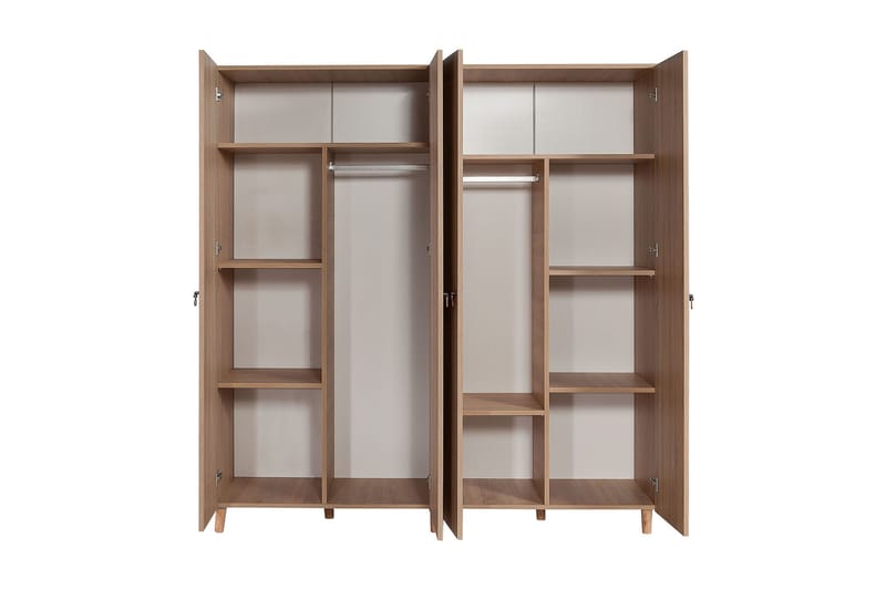 Brokind Garderobeskap 180 cm i Mørkt Tre - Brun - Oppbevaring - Klesoppbevaring - Garderober & garderobesystem