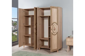 Brokind Garderobeskap 180 cm i Tre - Beige - Oppbevaring - Klesoppbevaring - Garderober & garderobesystem