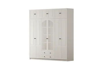 Bronte Garderobesskåp 210x210 cm - Matt Hvit - Oppbevaring - Klesoppbevaring - Garderober & garderobesystem - Garderobeskap & klesskap