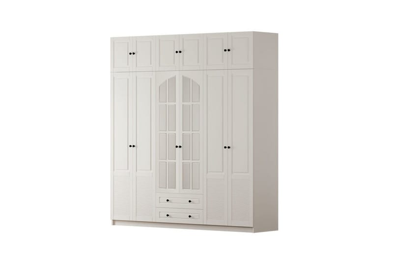 Bronte Garderobesskåp 210x210 cm - Matt Hvit - Oppbevaring - Klesoppbevaring - Garderober & garderobesystem - Garderobeskap & klesskap