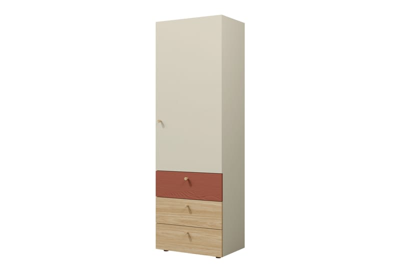 Buhan Garderobeskap 60x185 cm - Beige / Brun - Oppbevaring - Klesoppbevaring - Garderober & garderobesystem