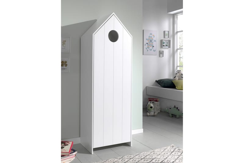 Bustorp Garderobe 58 cm - Hvit - Garderober & garderobesystem - Garderobeskap barn - Garderobeskap & klesskap