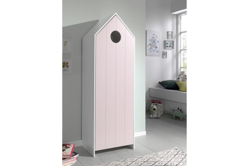 Bustorp Garderobe 58 cm - Rosa - Garderober & garderobesystem - Garderobeskap barn - Garderobeskap & klesskap