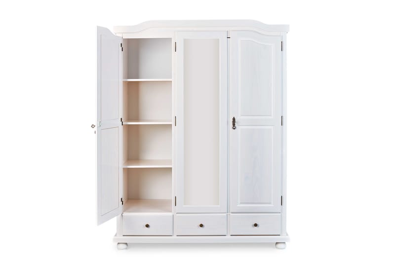 Cabell Garderobe 150 cm - Tre/Hvit - Oppbevaring - Klesoppbevaring - Garderober & garderobesystem