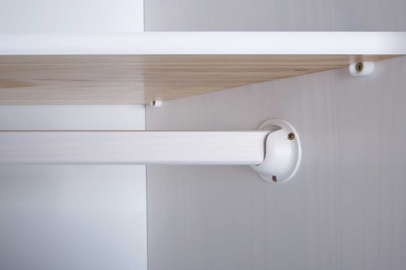 Cabell Garderobe 150 cm - Tre/Hvit - Oppbevaring - Klesoppbevaring - Garderober & garderobesystem