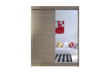 Camino Garderobe 150x58x200 cm LED-belysning