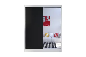 Camino Garderobe 150x58x200 cm LED-belysning