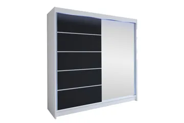 Canderbury Garderobe Med Speil 180x215 cm