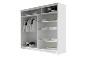 Canderbury Garderobeskap 180x215 cm - Svart - Oppbevaring - Klesoppbevaring - Garderober & garderobesystem