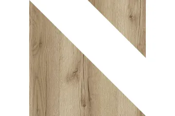 Capira Garderobe med Oppbevaring 208 cm med Eikeutseende - Hvit|Brun - Oppbevaring - Klesoppbevaring - Garderober & garderobesystem