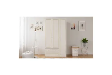Carvo Garderobe 105x180 cm - Matt Hvit - Oppbevaring - Klesoppbevaring - Garderober & garderobesystem