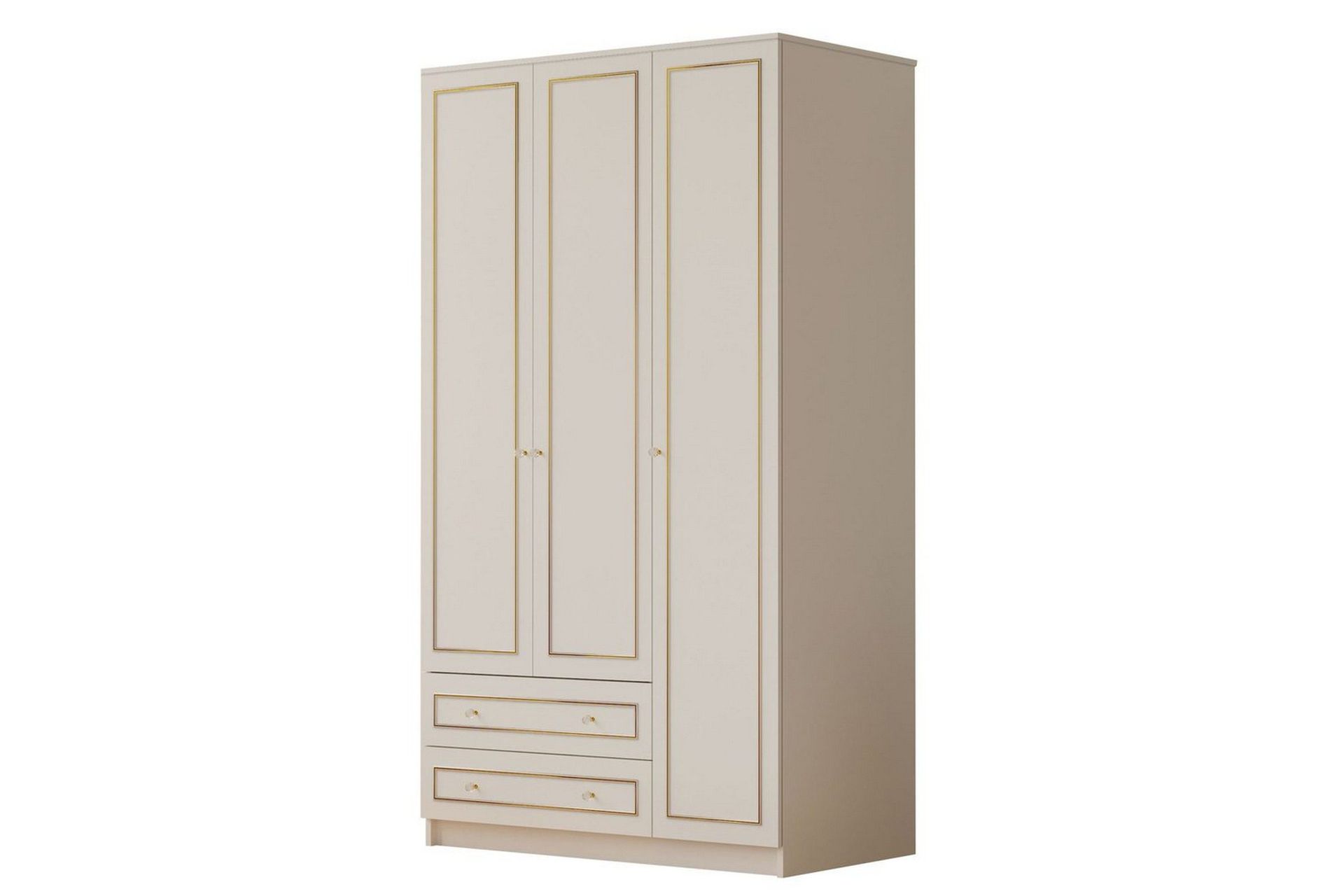 Carvo Garderobe 105x180 cm - Matt Hvit
