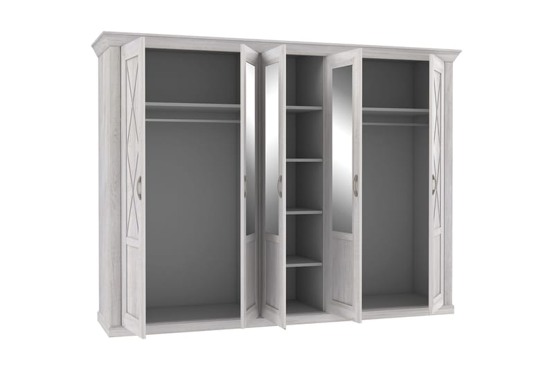 Casique Garderobe 65x268 cm - Hvit - Oppbevaring - Klesoppbevaring - Garderober & garderobesystem