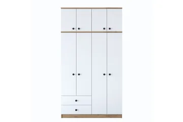 Caturai Garderobe 120 cm - Valnøtt/Hvit - Oppbevaring - Klesoppbevaring - Garderober & garderobesystem