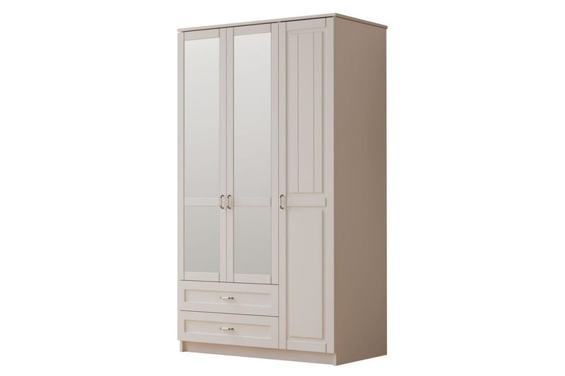 Ceynor Garderobesskåp 105x184 cm - Matt Hvit - Oppbevaring - Klesoppbevaring - Garderober & garderobesystem - Garderobeskap & klesskap