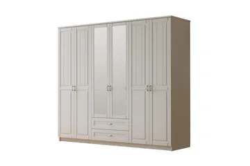 Ceynor Garderobesskåp 210x210 cm - Matt Hvit - Oppbevaring - Klesoppbevaring - Garderober & garderobesystem - Garderobeskap & klesskap