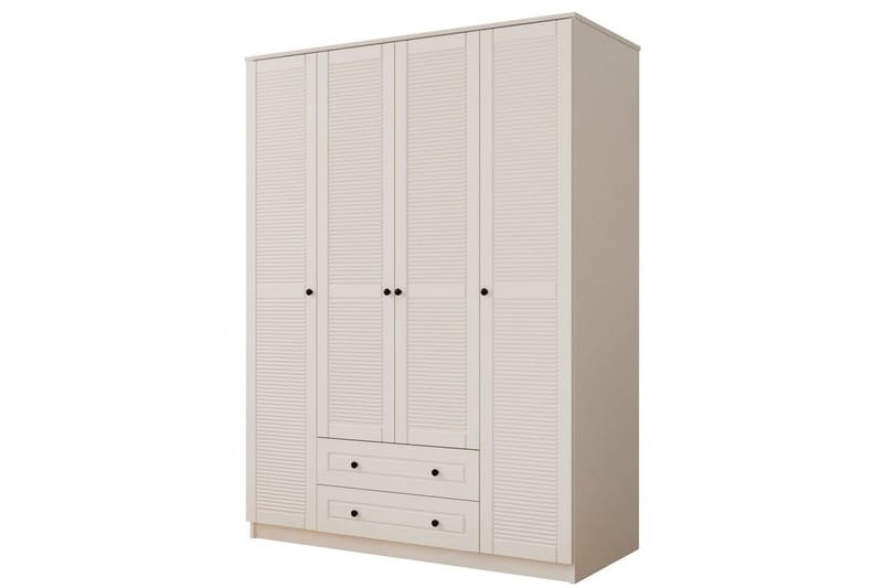 Ceyras Garderobe 140x210 cm - Matt Hvit - Oppbevaring - Klesoppbevaring - Garderober & garderobesystem