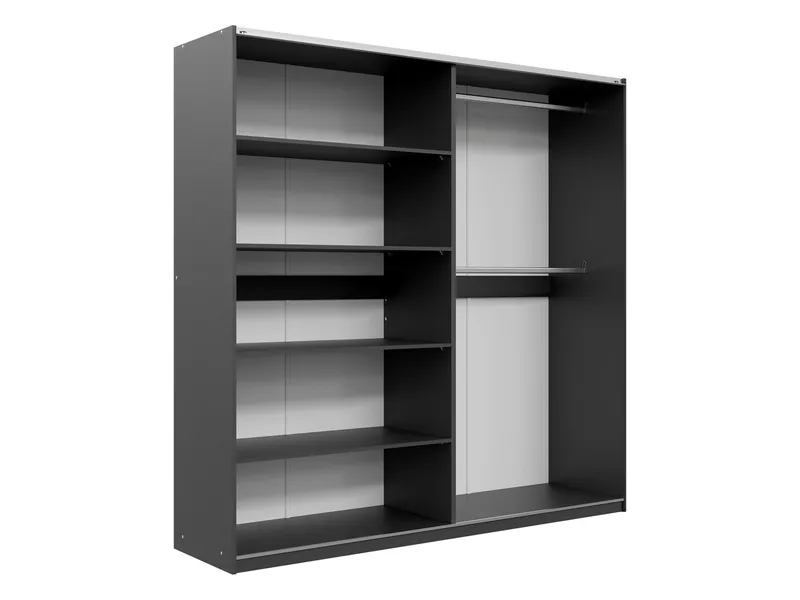 Ceyris Garderobeskap med Speil 203 cm - Oppbevaring - Klesoppbevaring - Garderober & garderobesystem