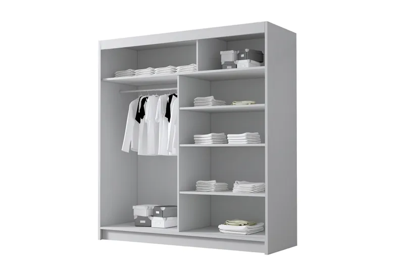 Chavez Garderobe 180x215 cm - Svart - Oppbevaring - Klesoppbevaring - Garderober & garderobesystem