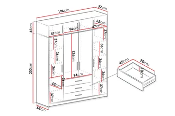 Chavez Garderobe - Oppbevaring - Klesoppbevaring - Garderober & garderobesystem
