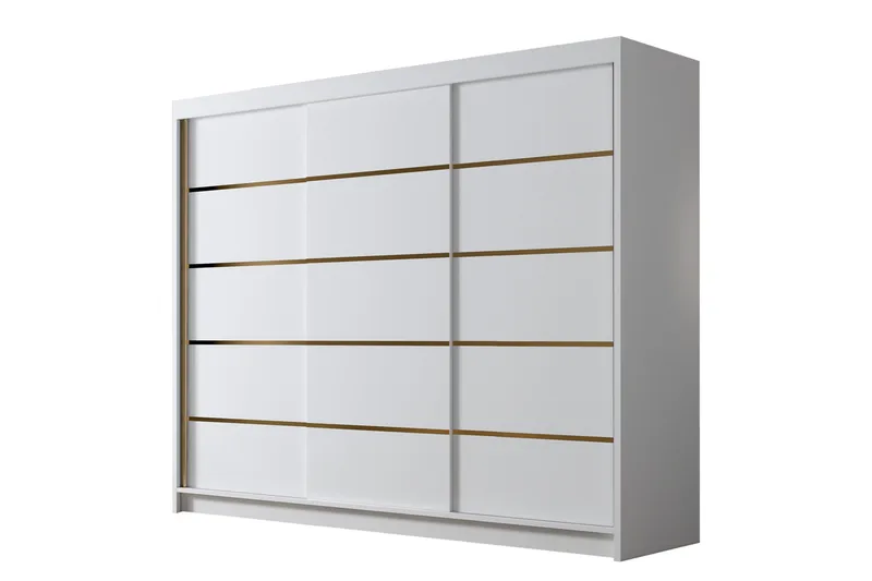 Cinerea Garderobe 250x215 cm - Hvit - Oppbevaring - Klesoppbevaring - Garderober & garderobesystem