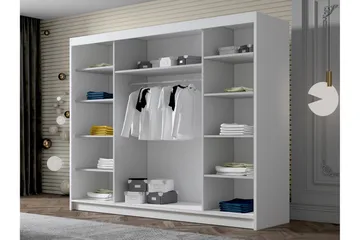 Cinerea Garderobe 250x215 cm - Svart - Oppbevaring - Klesoppbevaring - Garderober & garderobesystem