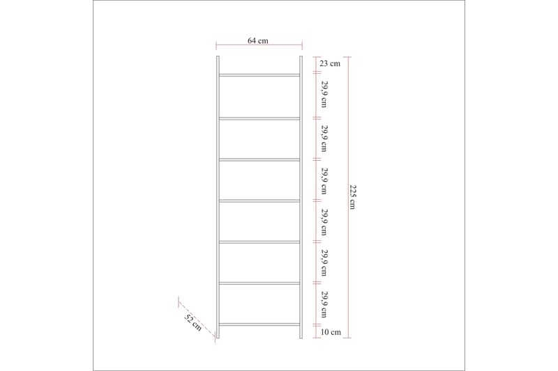 Collinner Garderobe 52x104 11 Hyller - Natur - Oppbevaring - Klesoppbevaring - Garderober & garderobesystem