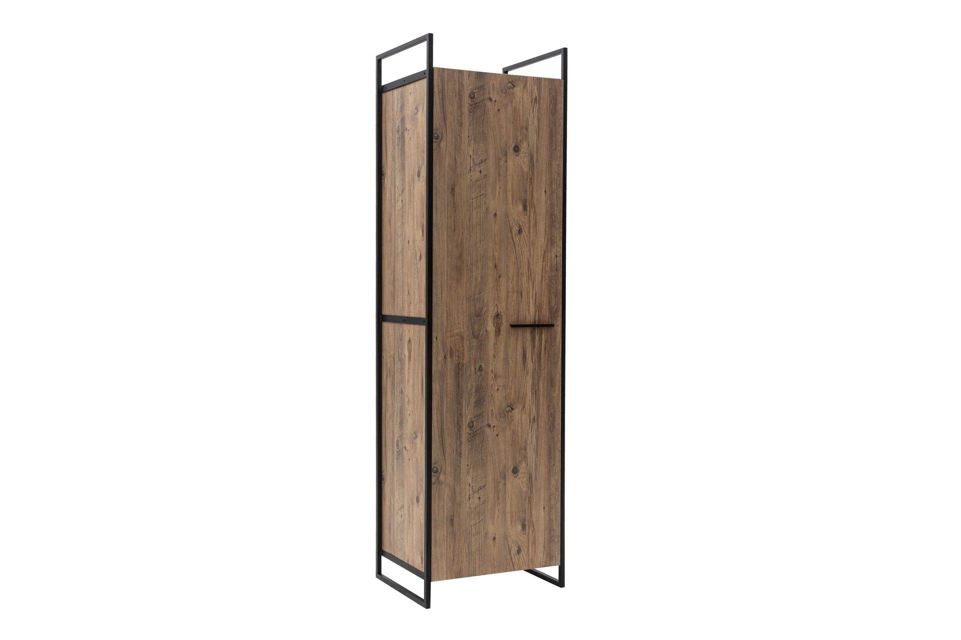 Collinner garderobeskap 52x64 med speil 4 skap - Natur - Oppbevaring - Klesoppbevaring - Garderober & garderobesystem