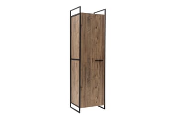 Collinner garderobeskap 52x64 med speil 4 skap - Natur - Oppbevaring - Klesoppbevaring - Garderober & garderobesystem